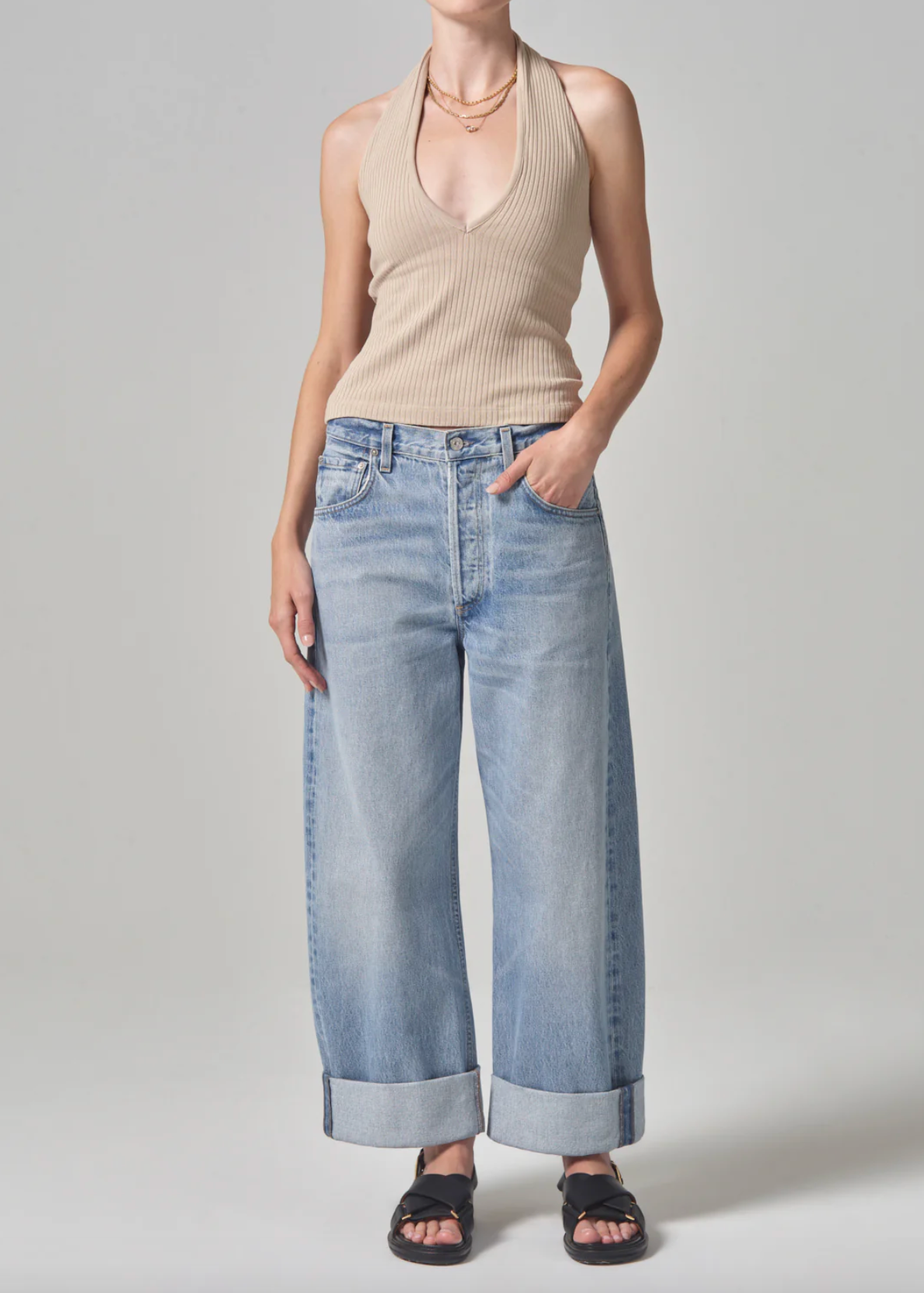 Ayla Baggy Gemini Cuffed Jeans