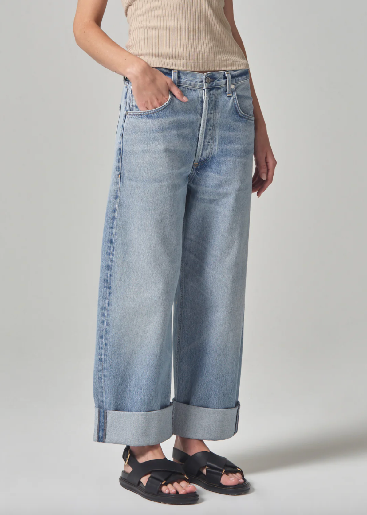 Ayla Baggy Gemini Cuffed Jeans