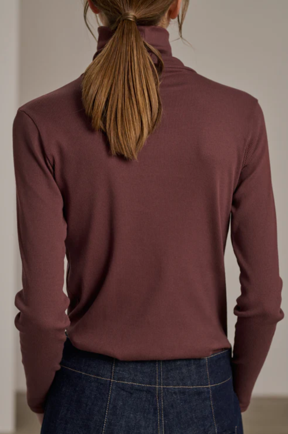 Amsterdam Brique Cotton Turtleneck