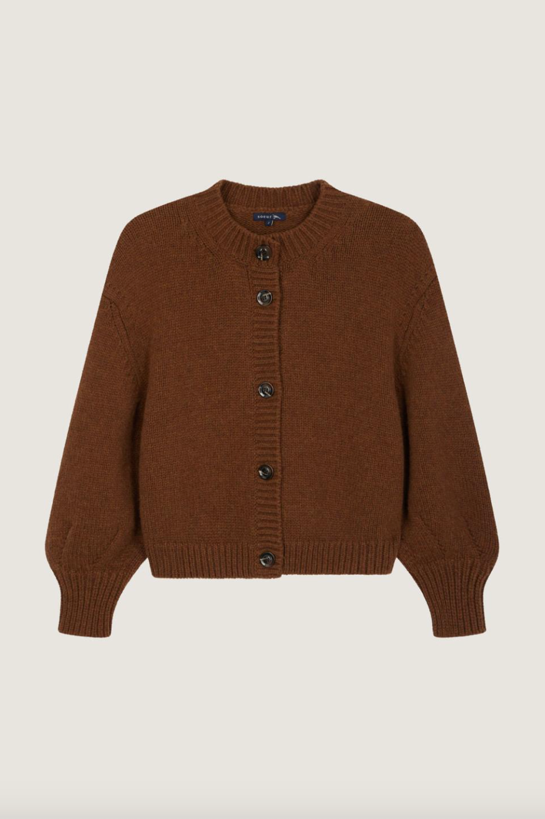 Leonard Chocolate Chunky Cardigan