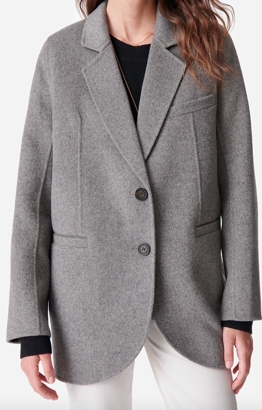 Marc Grey Wool-Blend Jacket