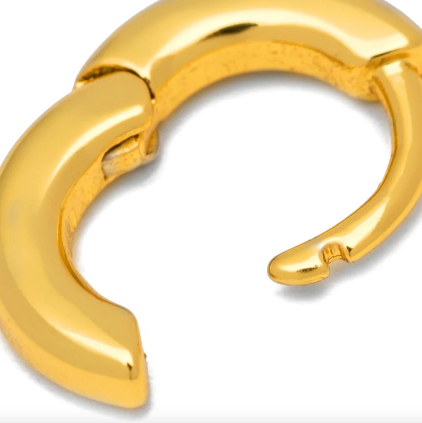 Small Gold Buckle Hoop Earrings