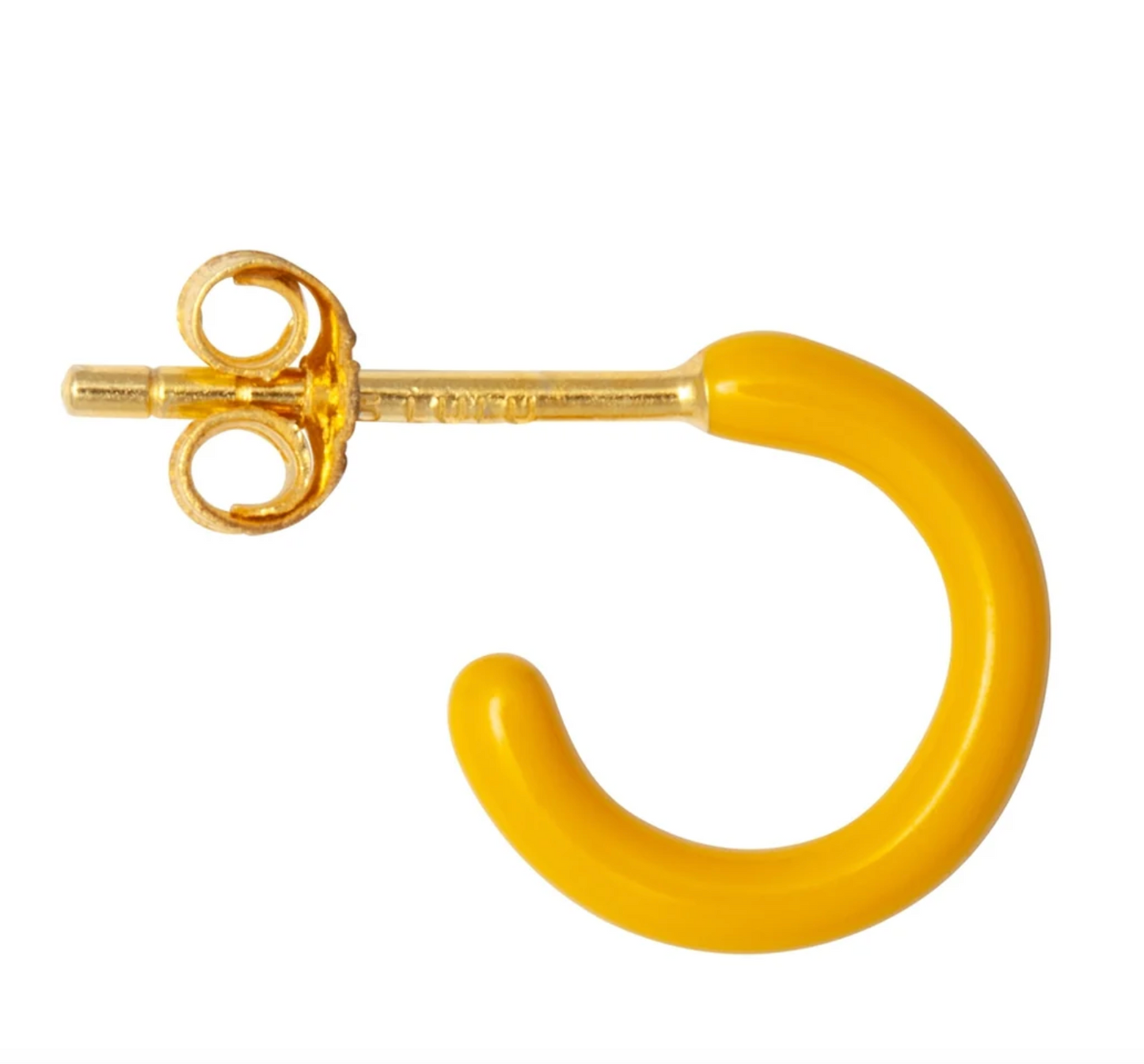 Enamel Single Hoop Earring