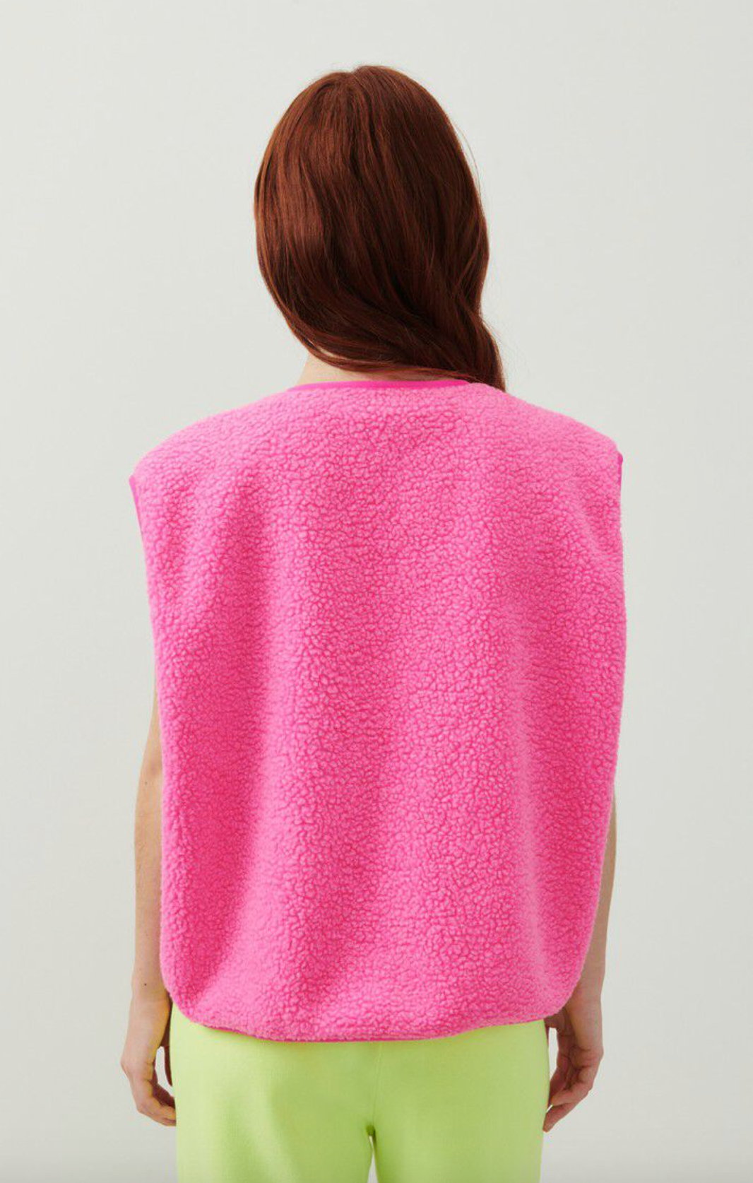 Hoktown Acid Pink Fleece Gilet