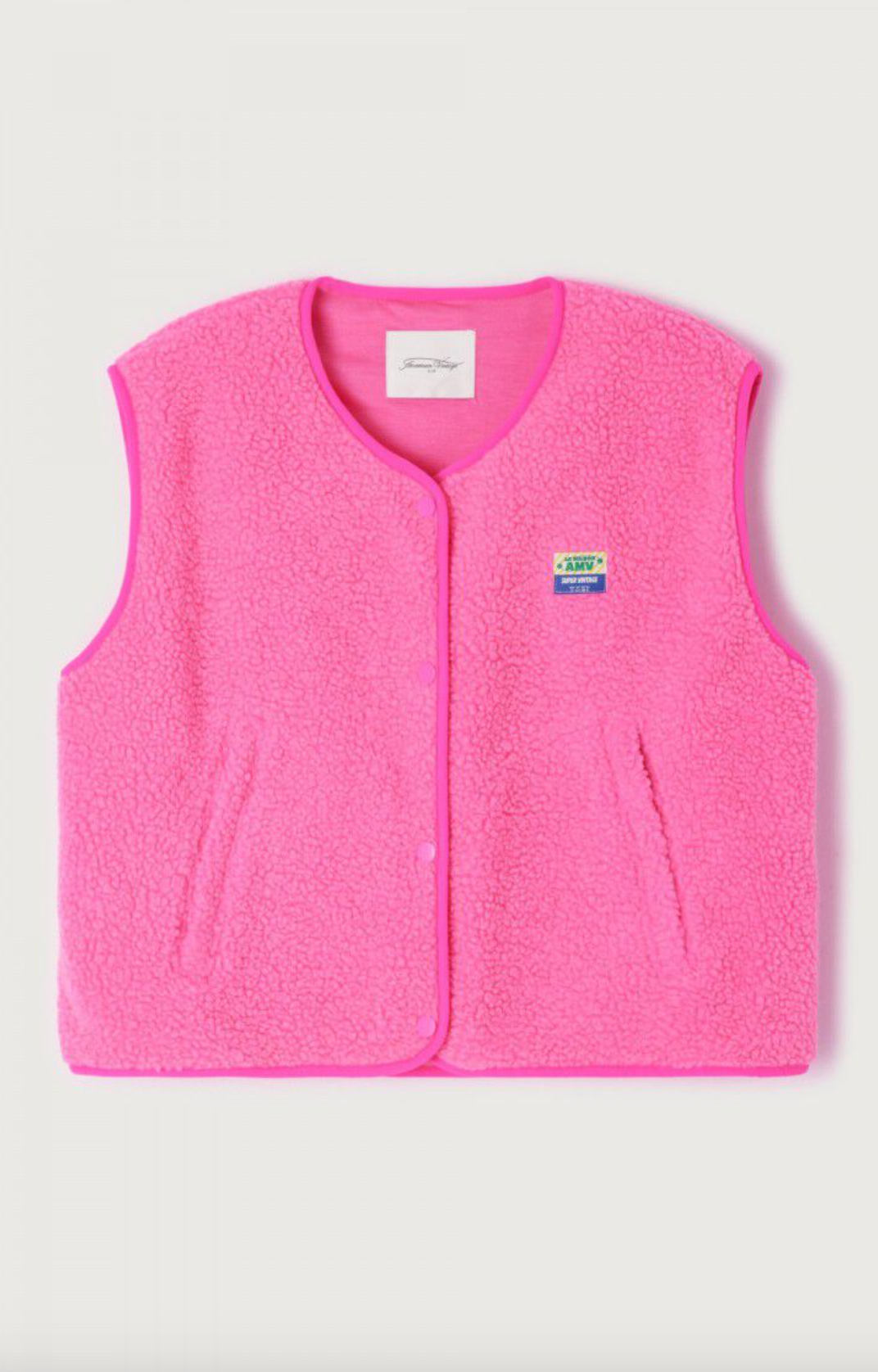 Hoktown Acid Pink Fleece Gilet