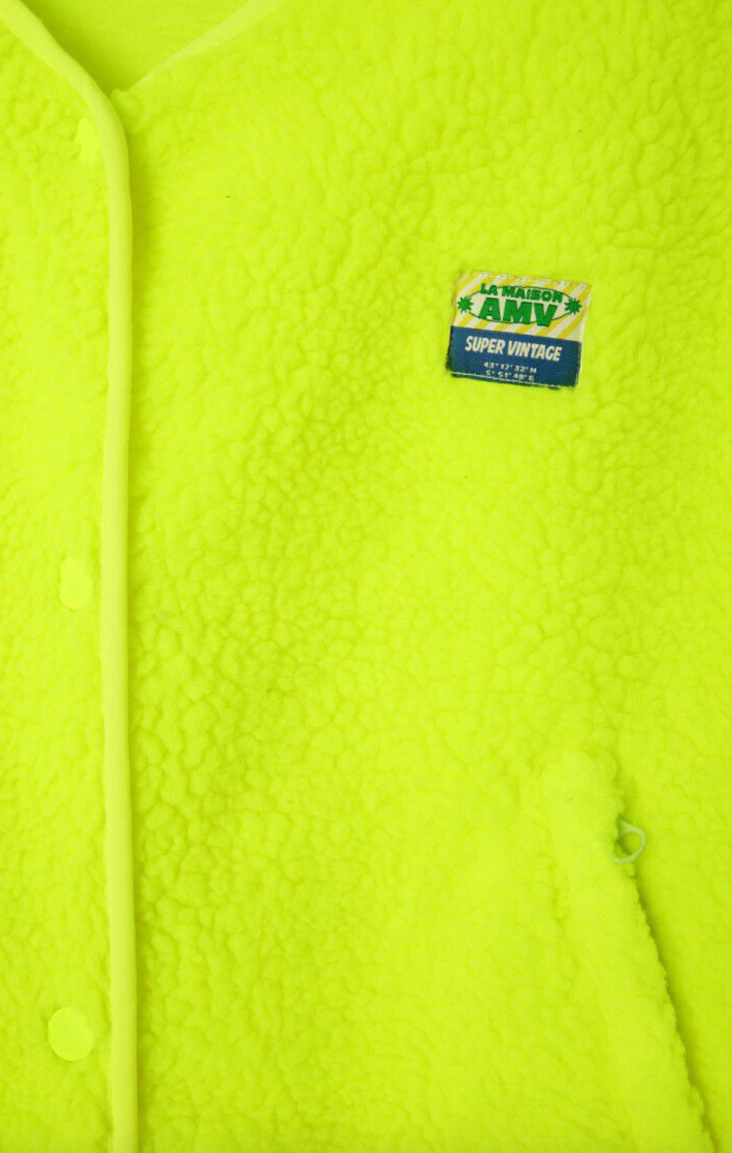 Hoktown Neon Yellow Fleece Gilet