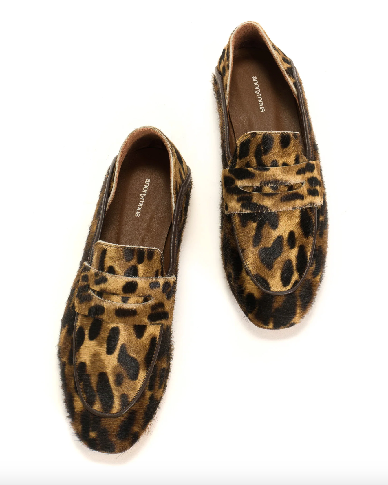 Lindsay Leopard Print Calf Hair Loafers