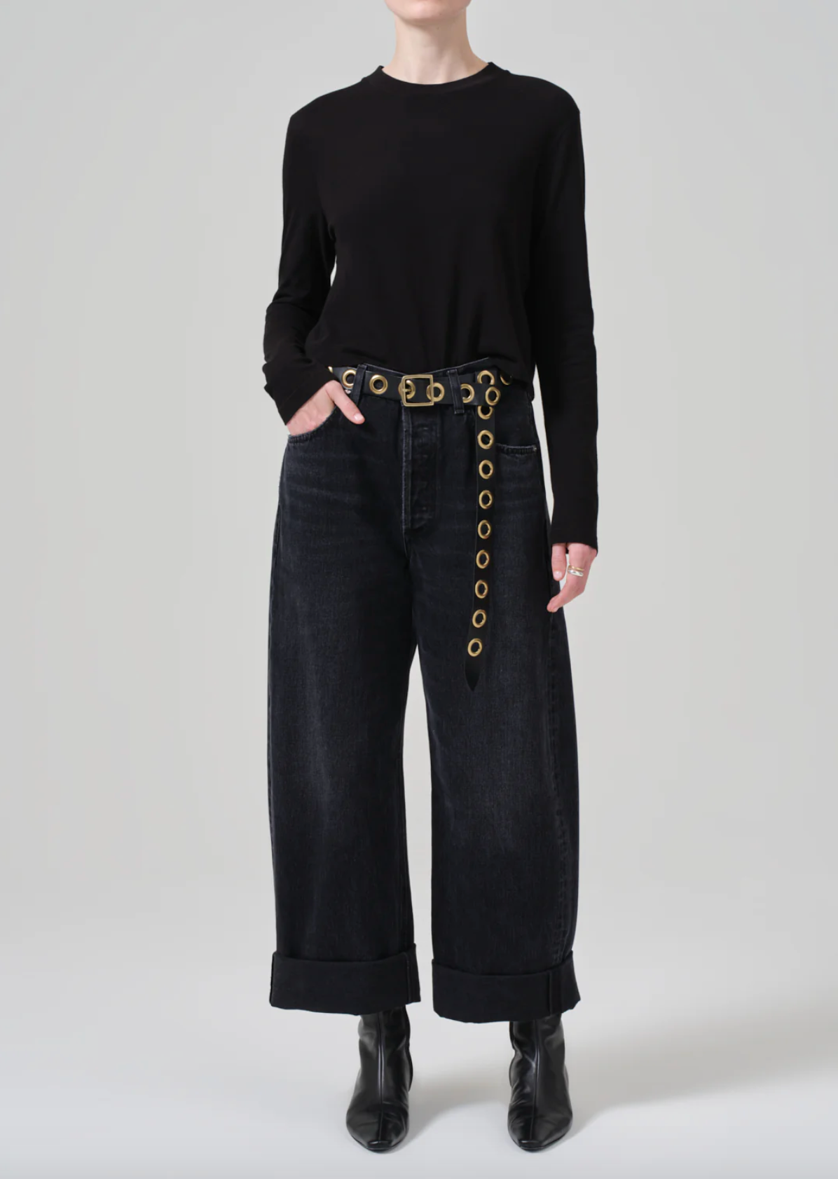 Ayla Baggy Voila Cuffed Crop Jeans