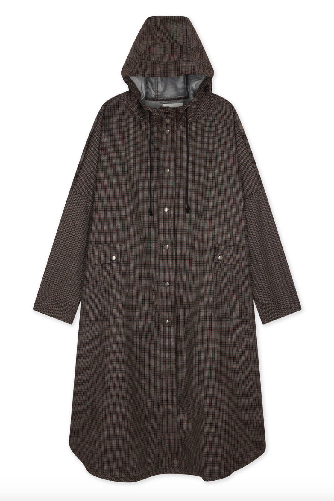 Vannah Check Poncho Raincoat