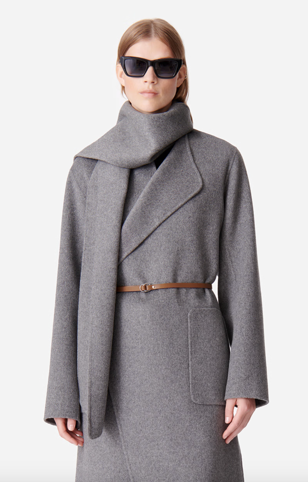 Valeran Grey Wool Coat