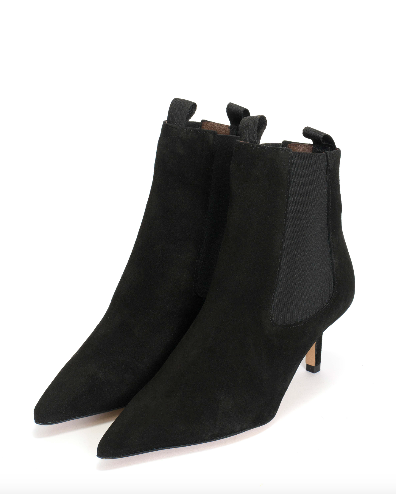 Navia Black Suede Leather Boots