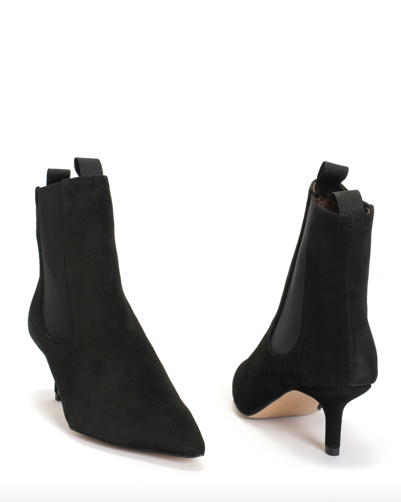 Navia Black Suede Leather Boots