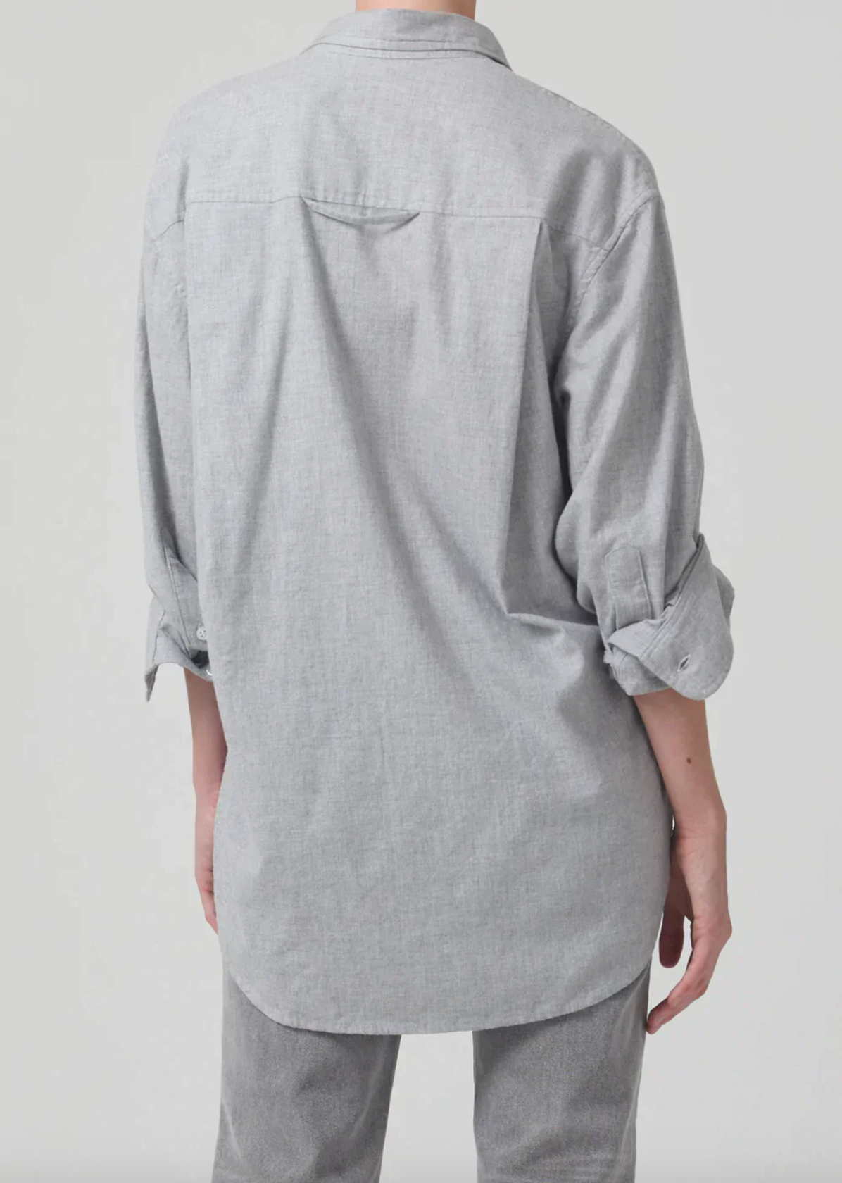 Kayla Whisper Grey Oversized Shirt