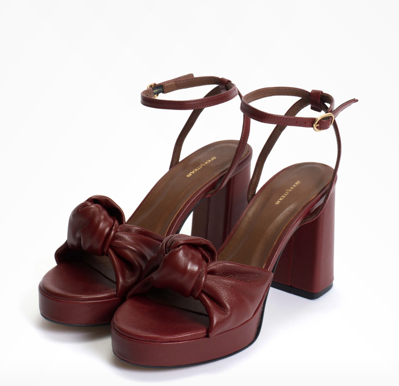 Aliza Pomegranate Platform Sandals