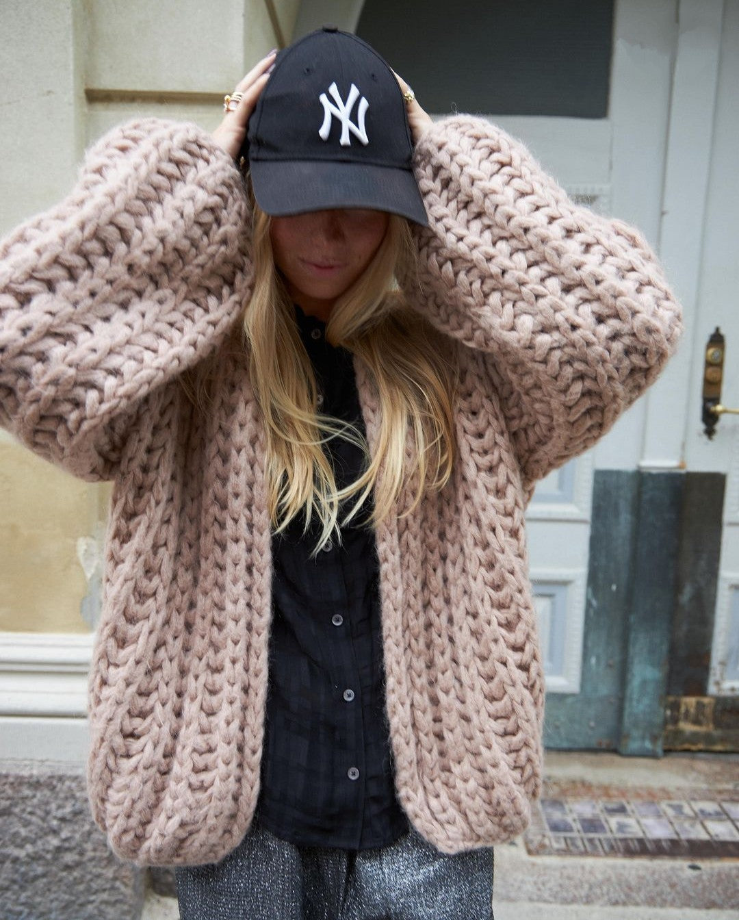 Oversized Hand Knit Cardigan,Bomber, Chunky Sweater, discount Open Style Cardigan, Chunky