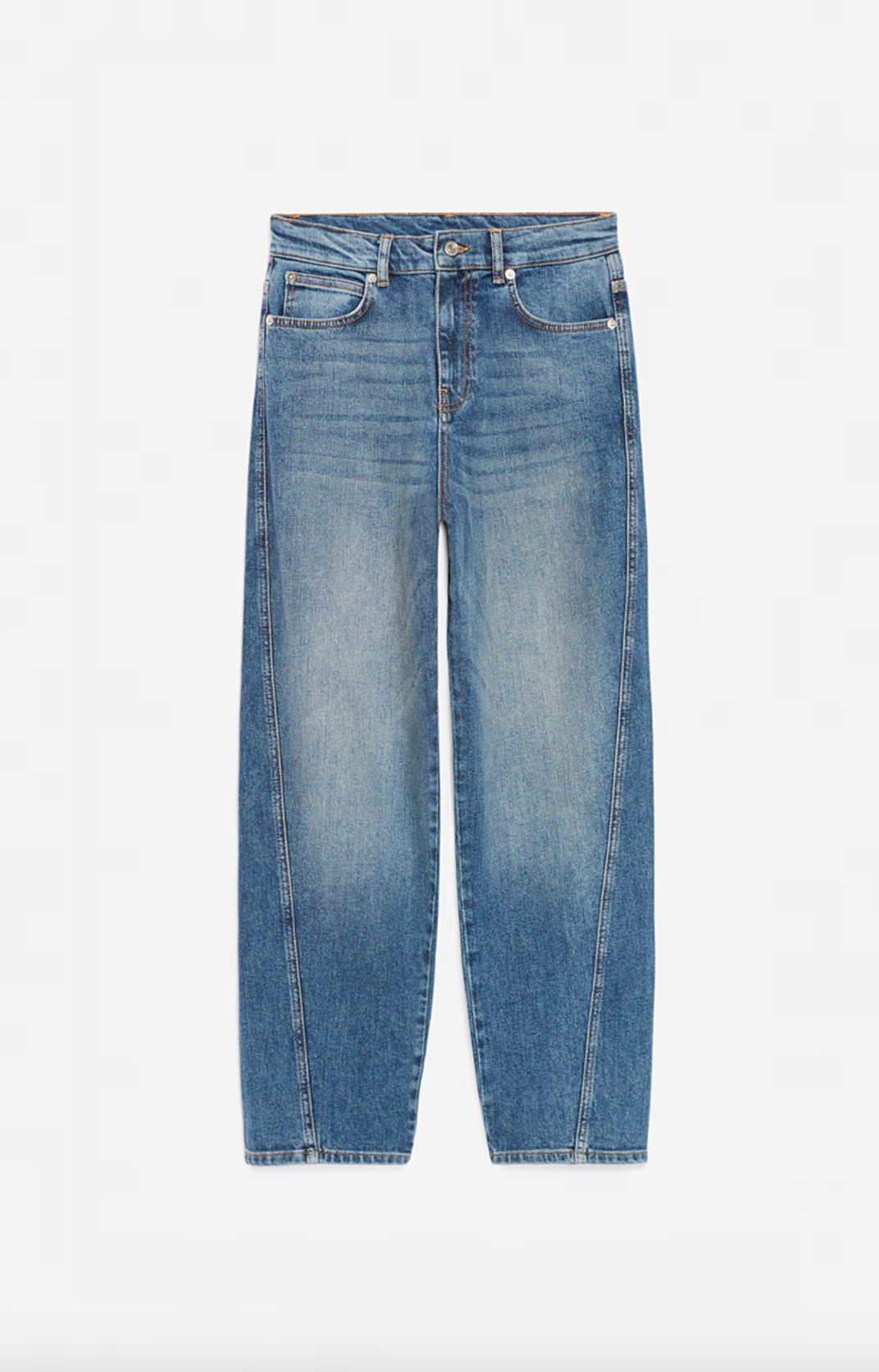 Caleb Bleu Gris Barrel Leg Jeans