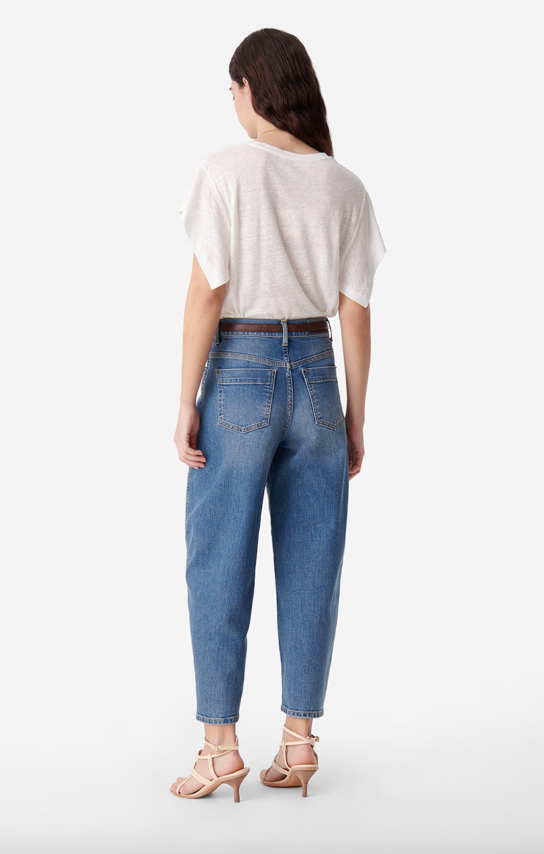 Caleb Bleu Gris Barrel Leg Jeans