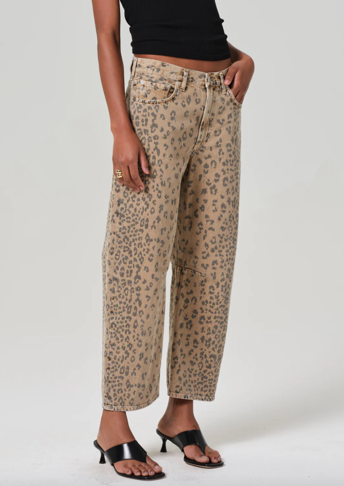 Miro Natural Cheetah Relaxed Jeans