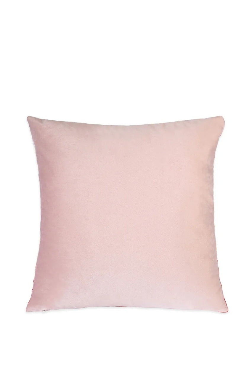Pink pillow on a white background