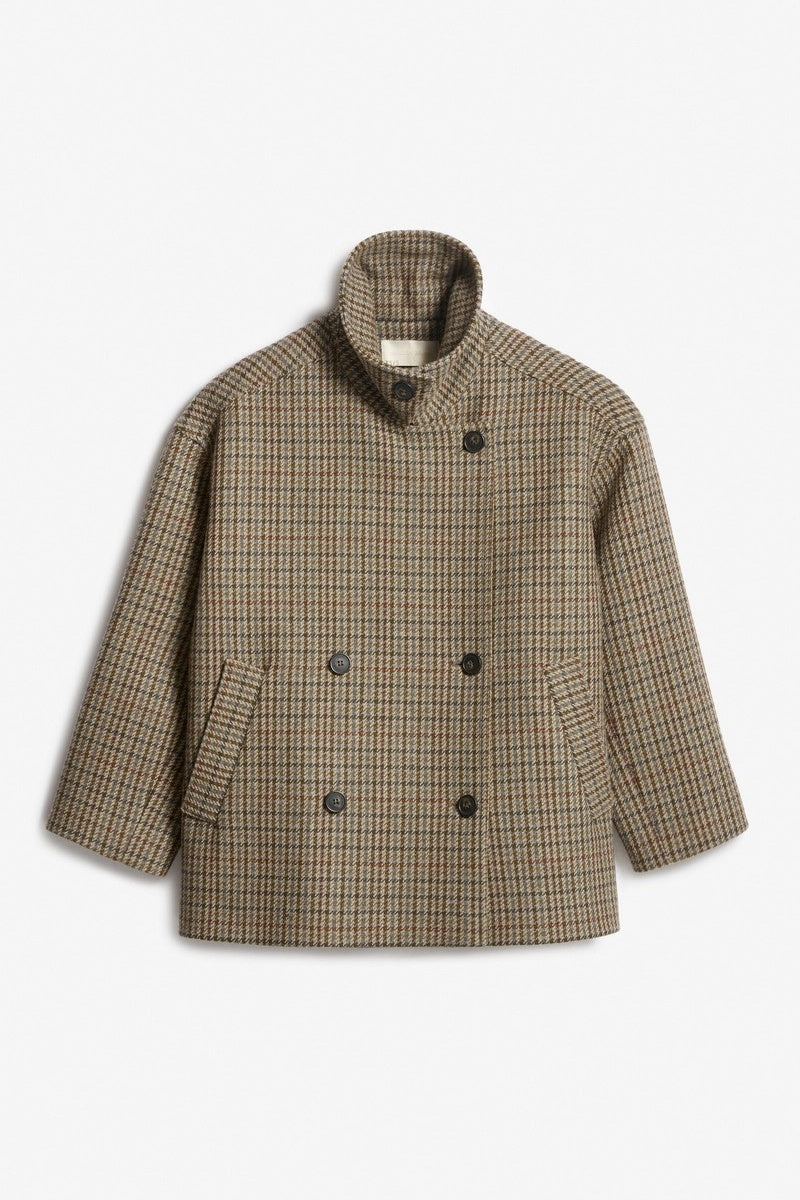 Vanessa Bruno Plaid coat on a white background