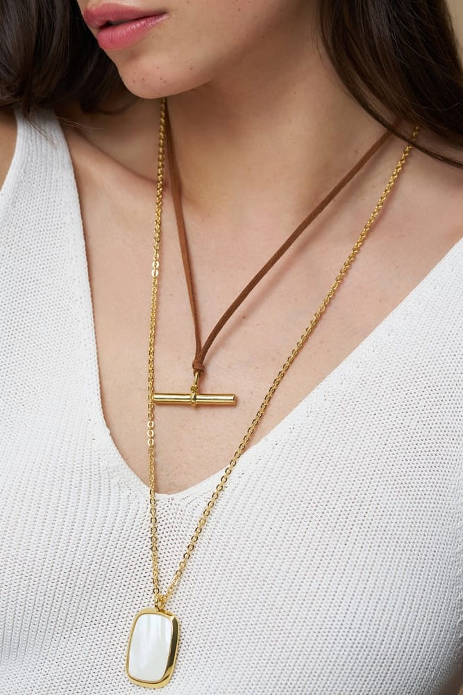 T-Bar Adjustable Cord Necklace