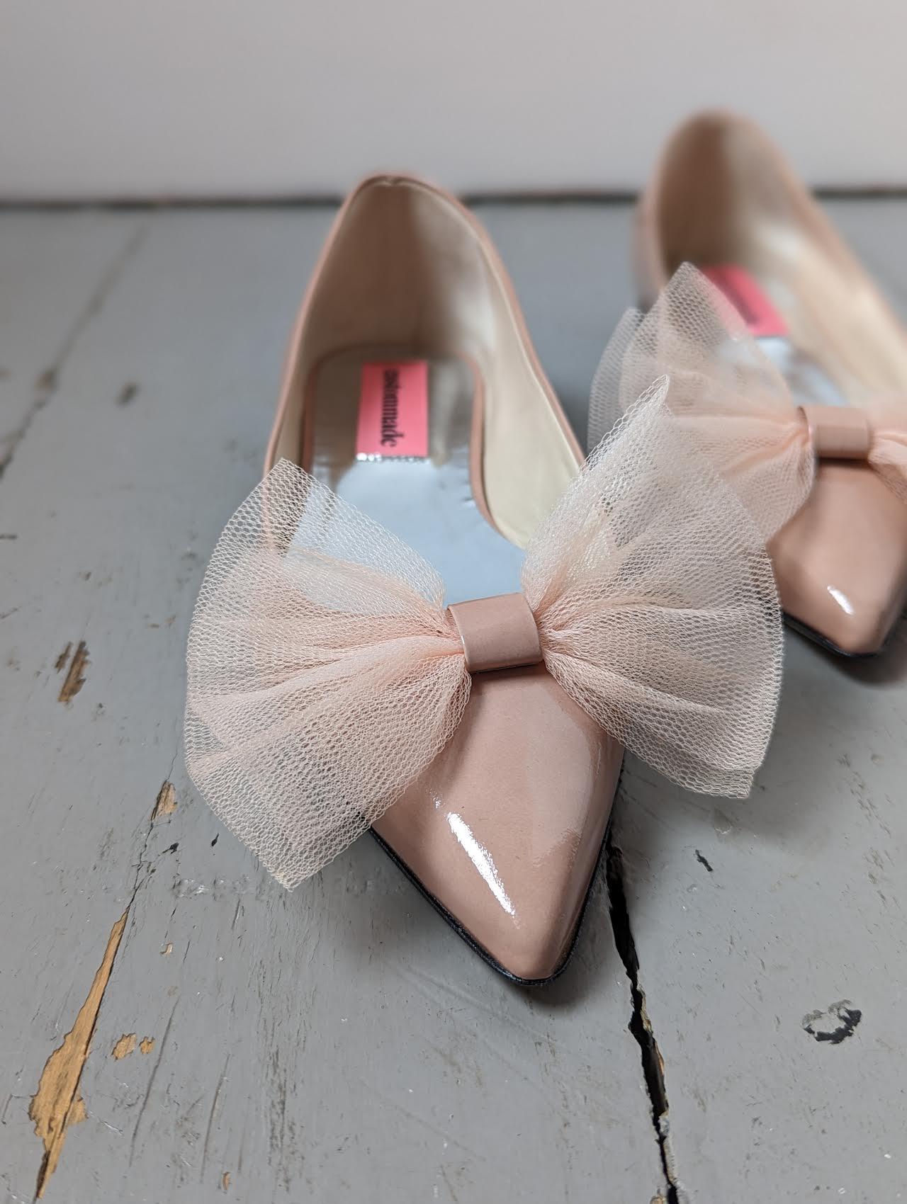 custommade - Annabella Tulle Bow Ballerina Sandals - 32 The Guild