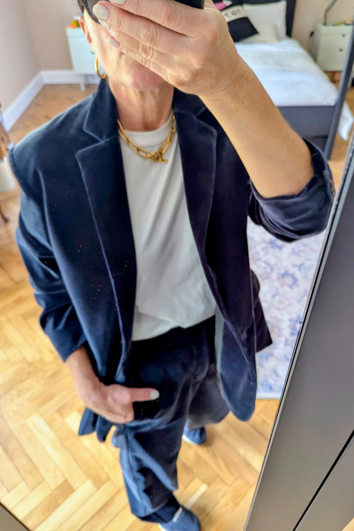 Sevres Anthracite Velvet Jacket
