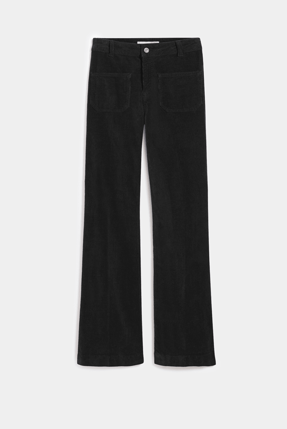 Vanessa Bruno - Dompay Noir Corduroy Flared Trousers - 32 The Guild