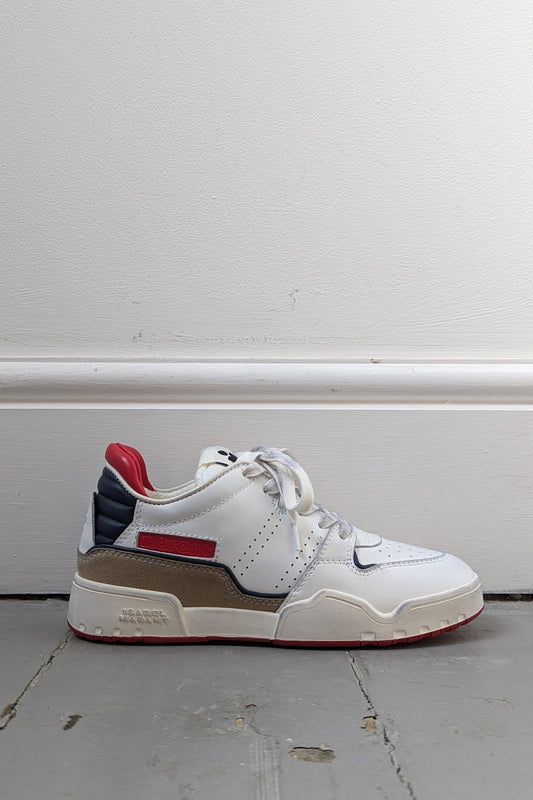 Marant Etoile - Emree Red & Blue White Sneakers - 32 The Guild