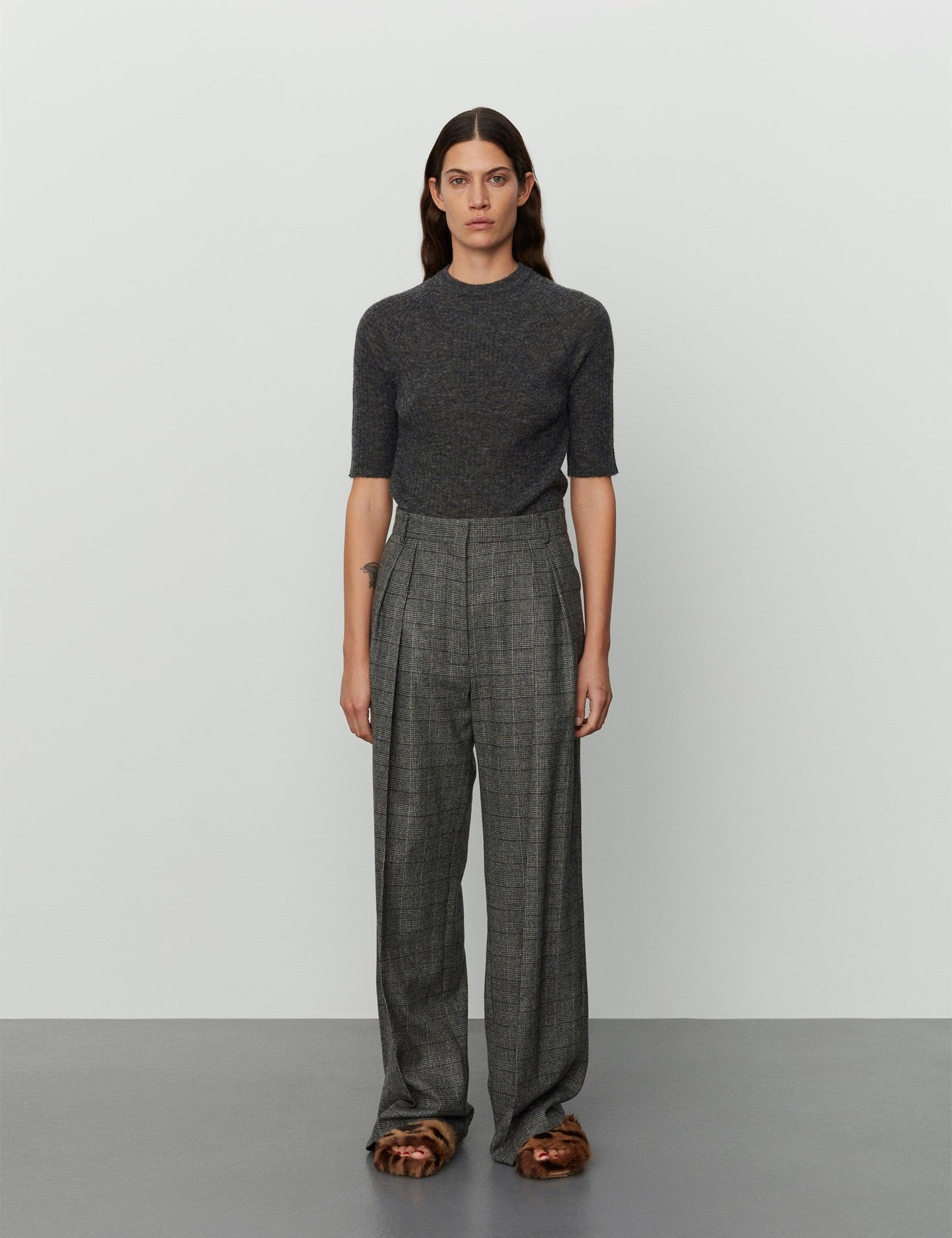 DAY BIRGER - Enzo Check Wool Trousers - 32 The Guild