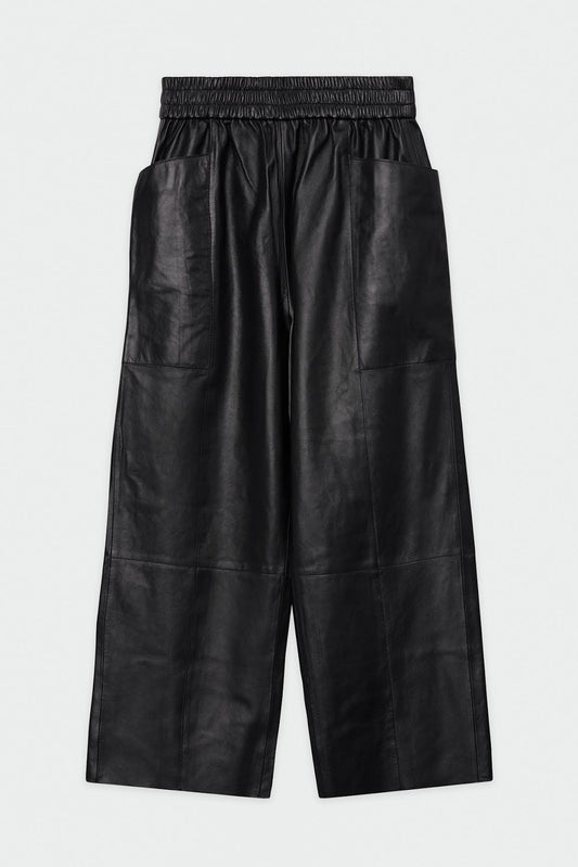 DAY BIRGER - Evan Wide-Leg Leather Culotte Trousers - 32 The Guild