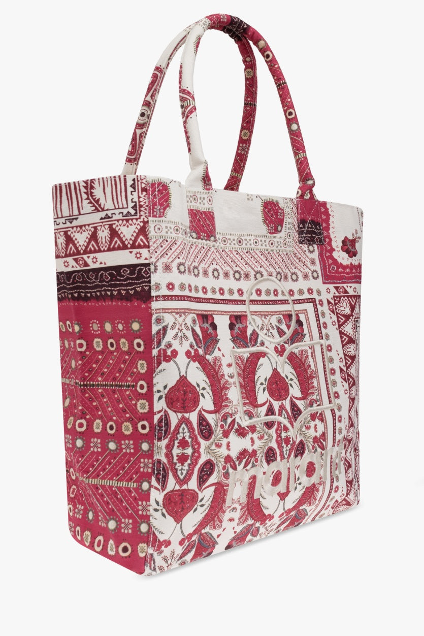 Yenky Red Patterned Shopper Bag