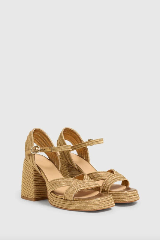 Valle Oro Viejo Braided Platform Sandals