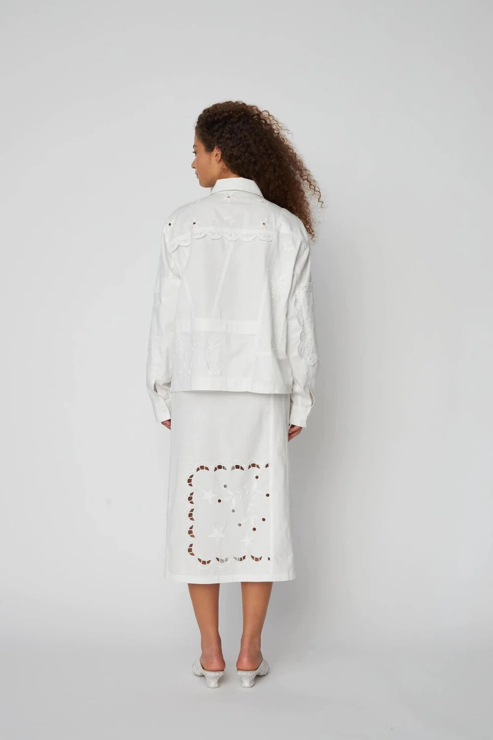 Elements White Embroidered Shirt