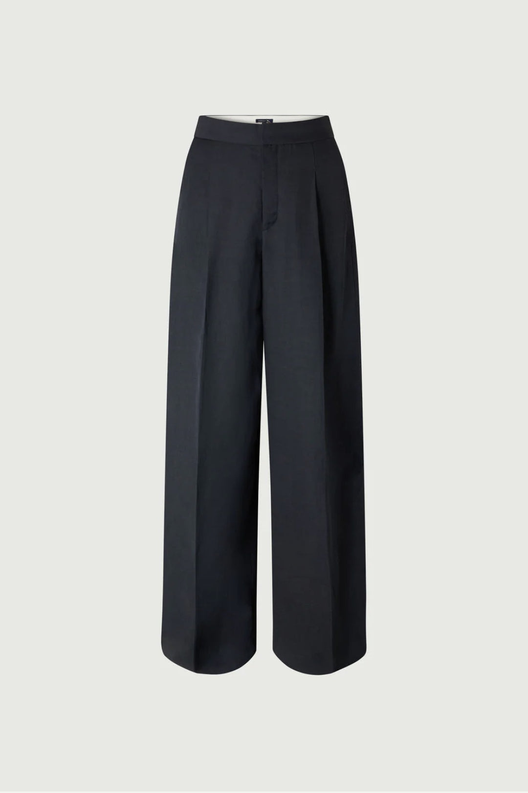 Navy Bristol Wide Leg Trousers