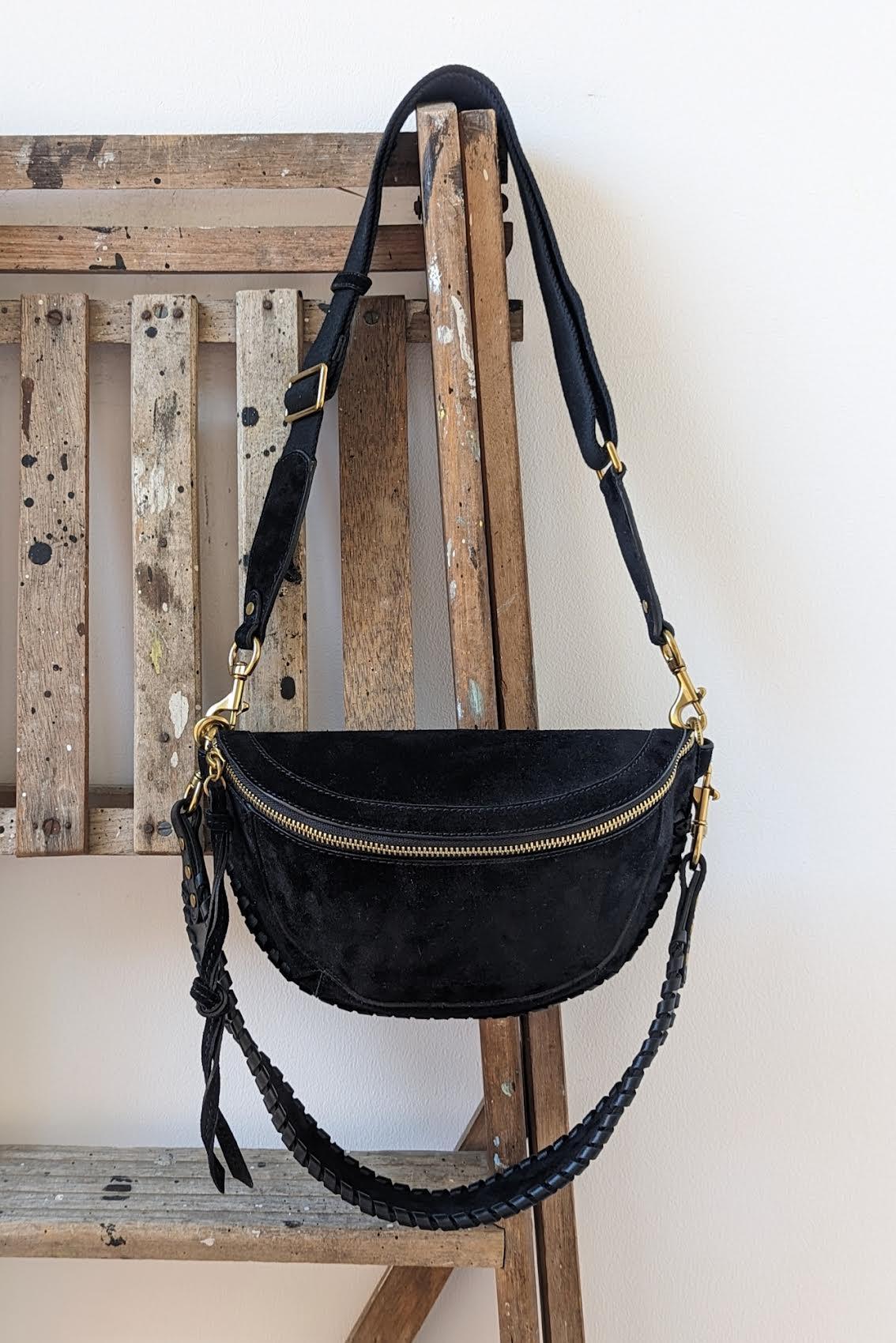 Marant Etoile - Skano Black Suede Belt Bag - 32 The Guild