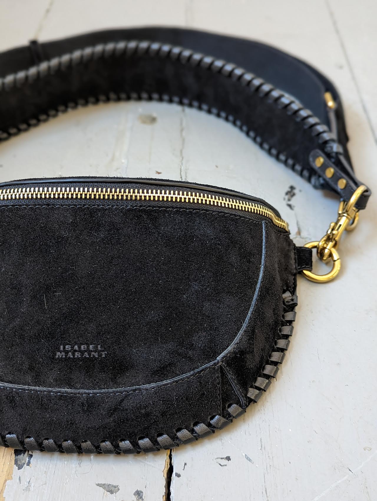 Marant Etoile - Skano Black Suede Belt Bag - 32 The Guild