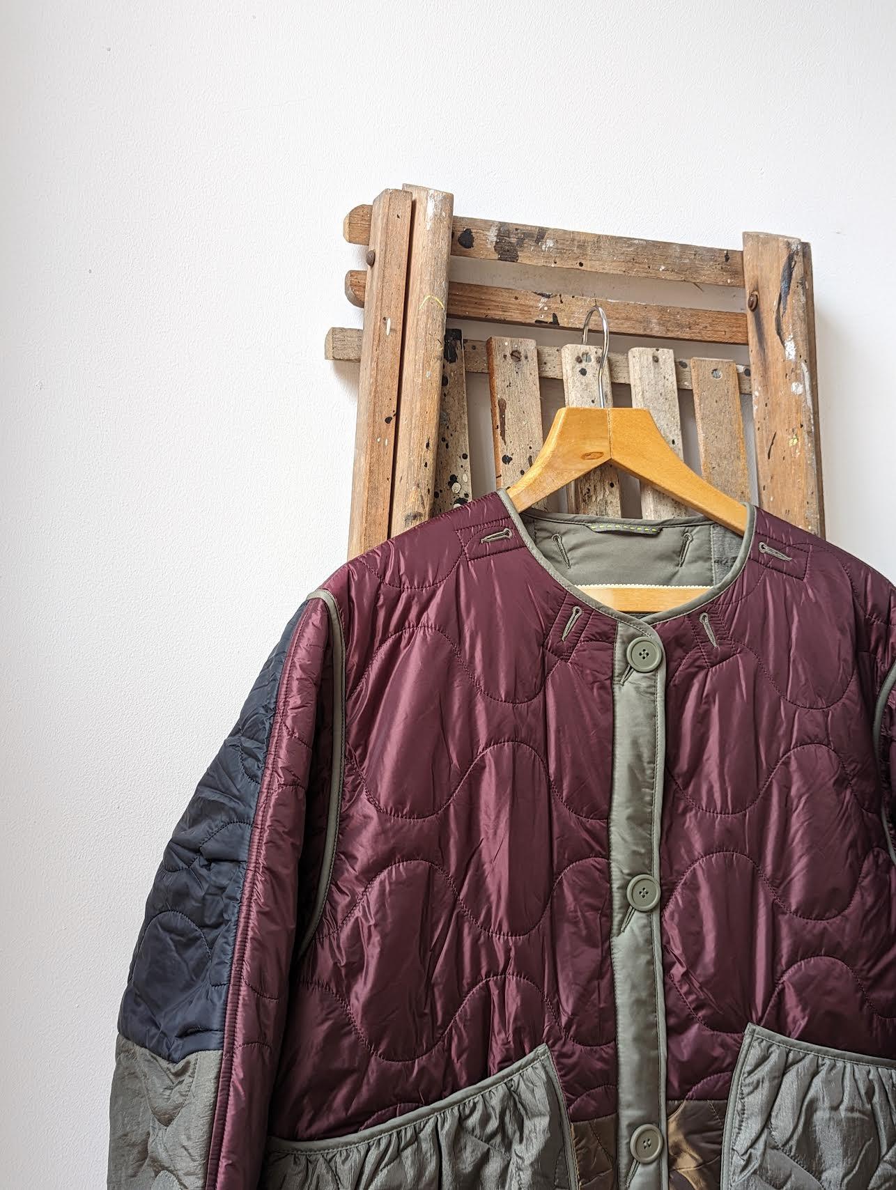 Marfa Stance - Wine Reversible Patchwork Jacket - 32 The Guild