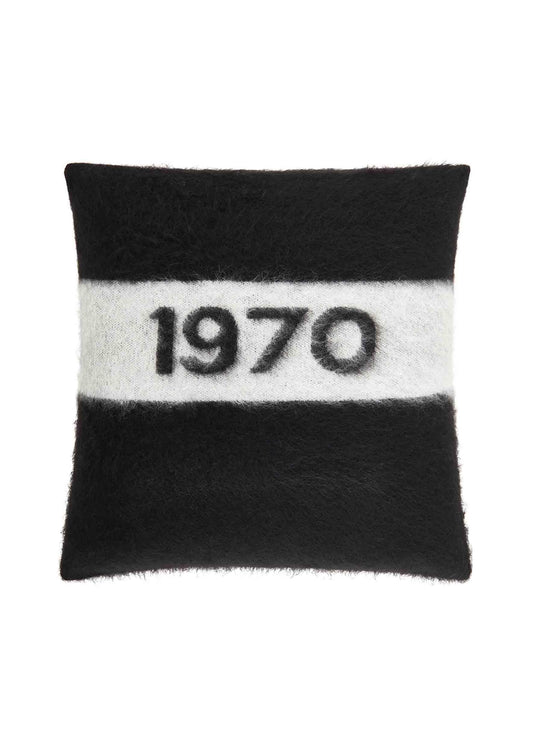 Bella Freud - 1970 Black Mohair Cushion - 32 The Guild 
