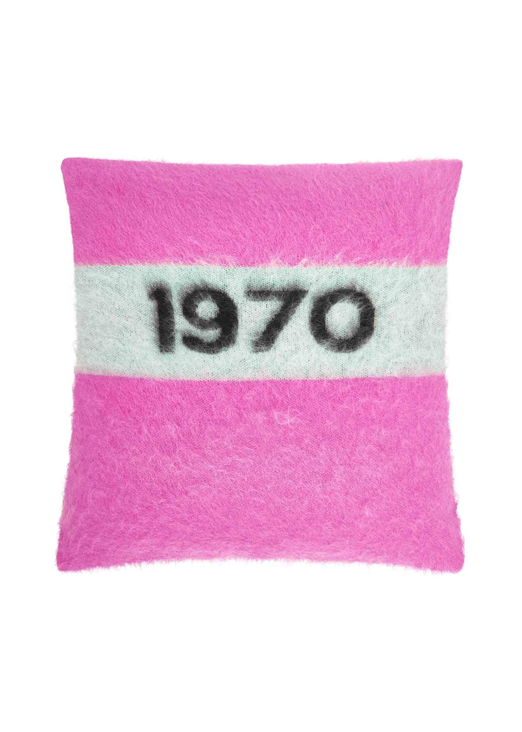 Bella Freud - 1970 Flamingo Pink Mohair Cushion - 32 The Guild 