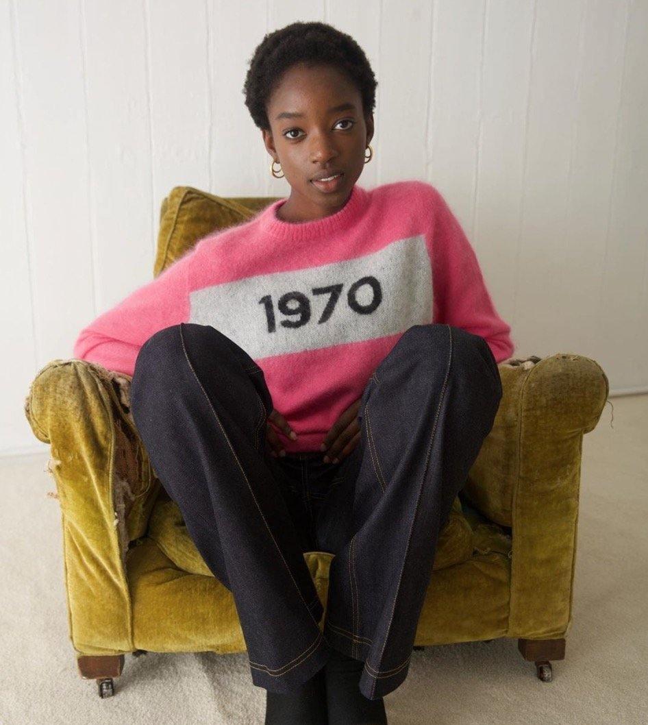 Bella freud 2025 pink jumper