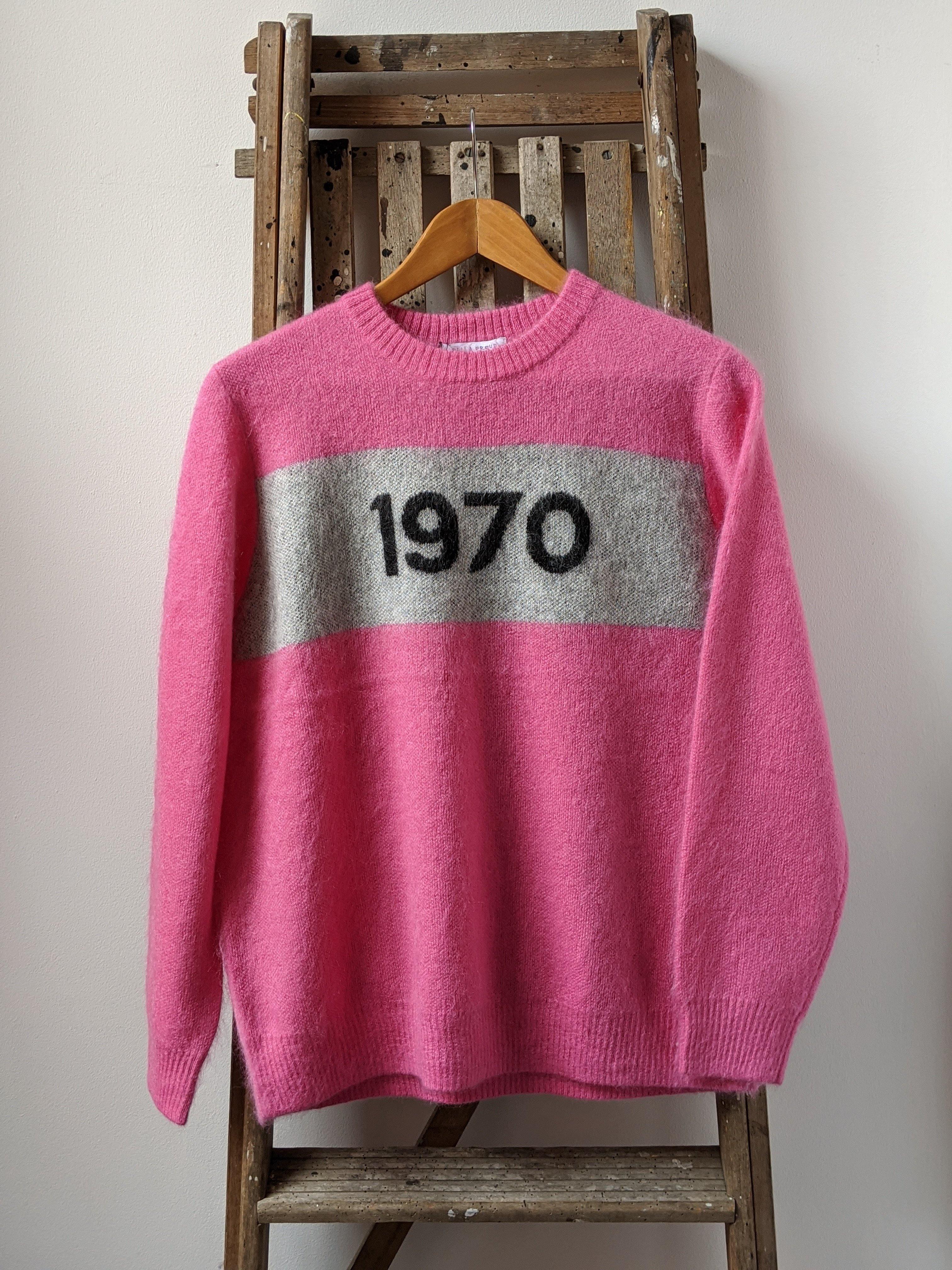 1970 Pink Flamingo Mohair Jumper