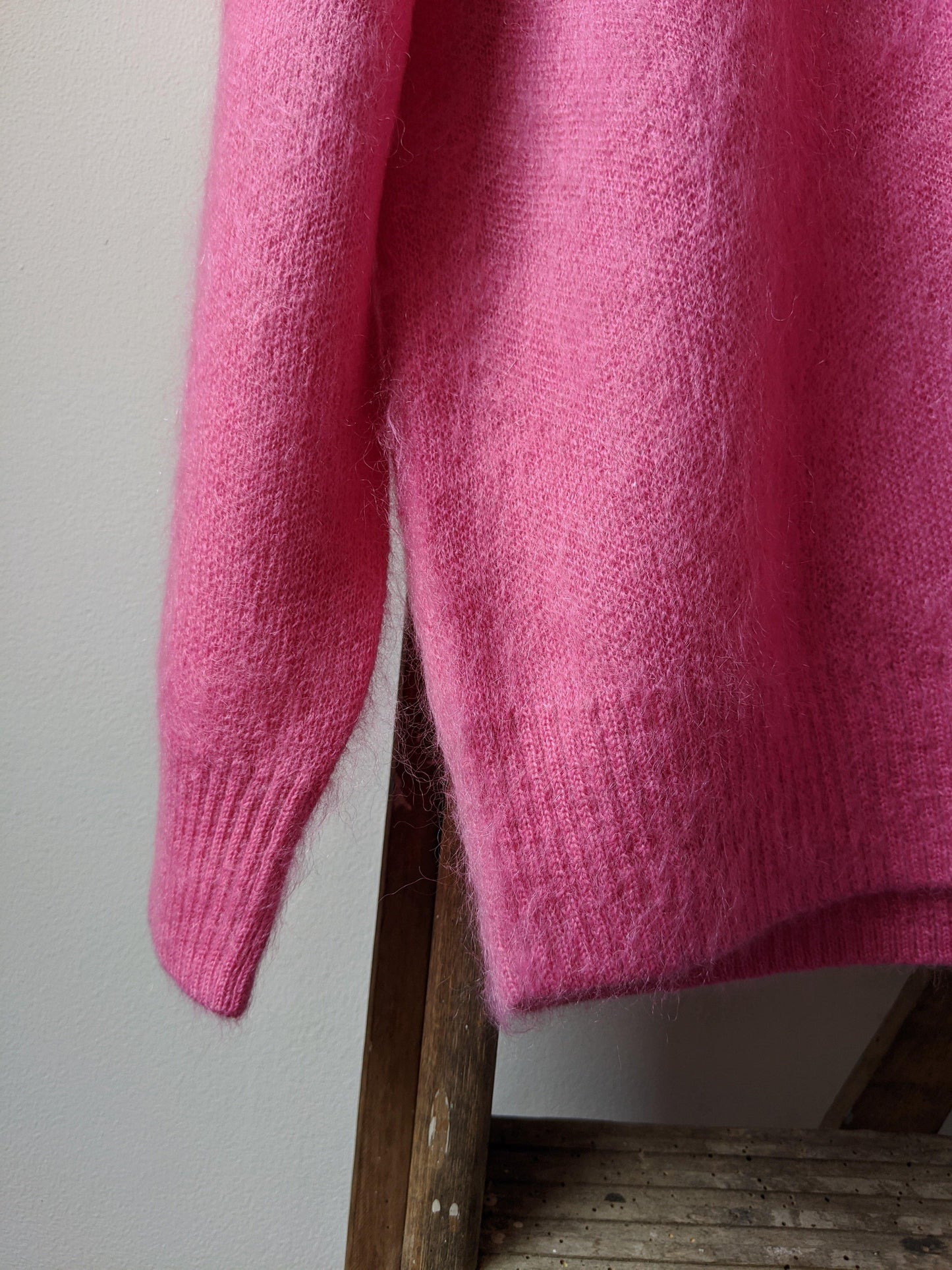bella freud 1970 pink flamingo mohair jumper