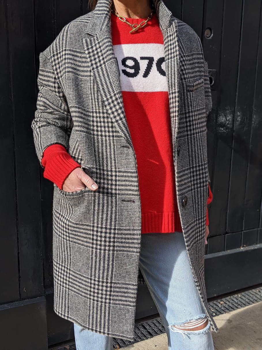 1970 Red Oversized Jumper