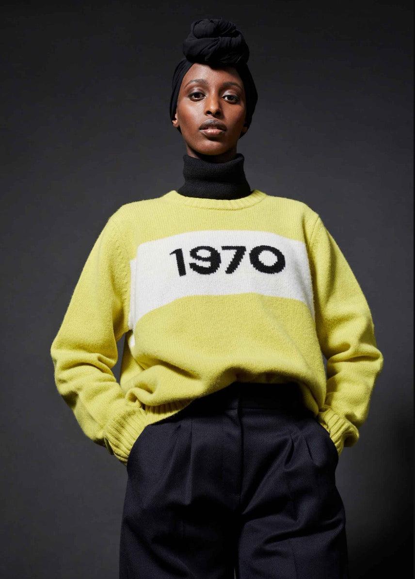 Bella Freud - 1970 Yellow Oversized Jumper - 32 The Guild 