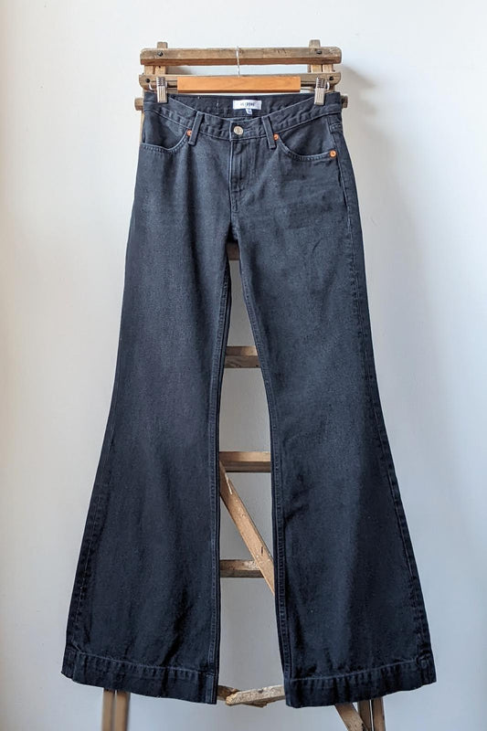 Re/Done - 70s Broken Black Flared Jeans - 32 The Guild 