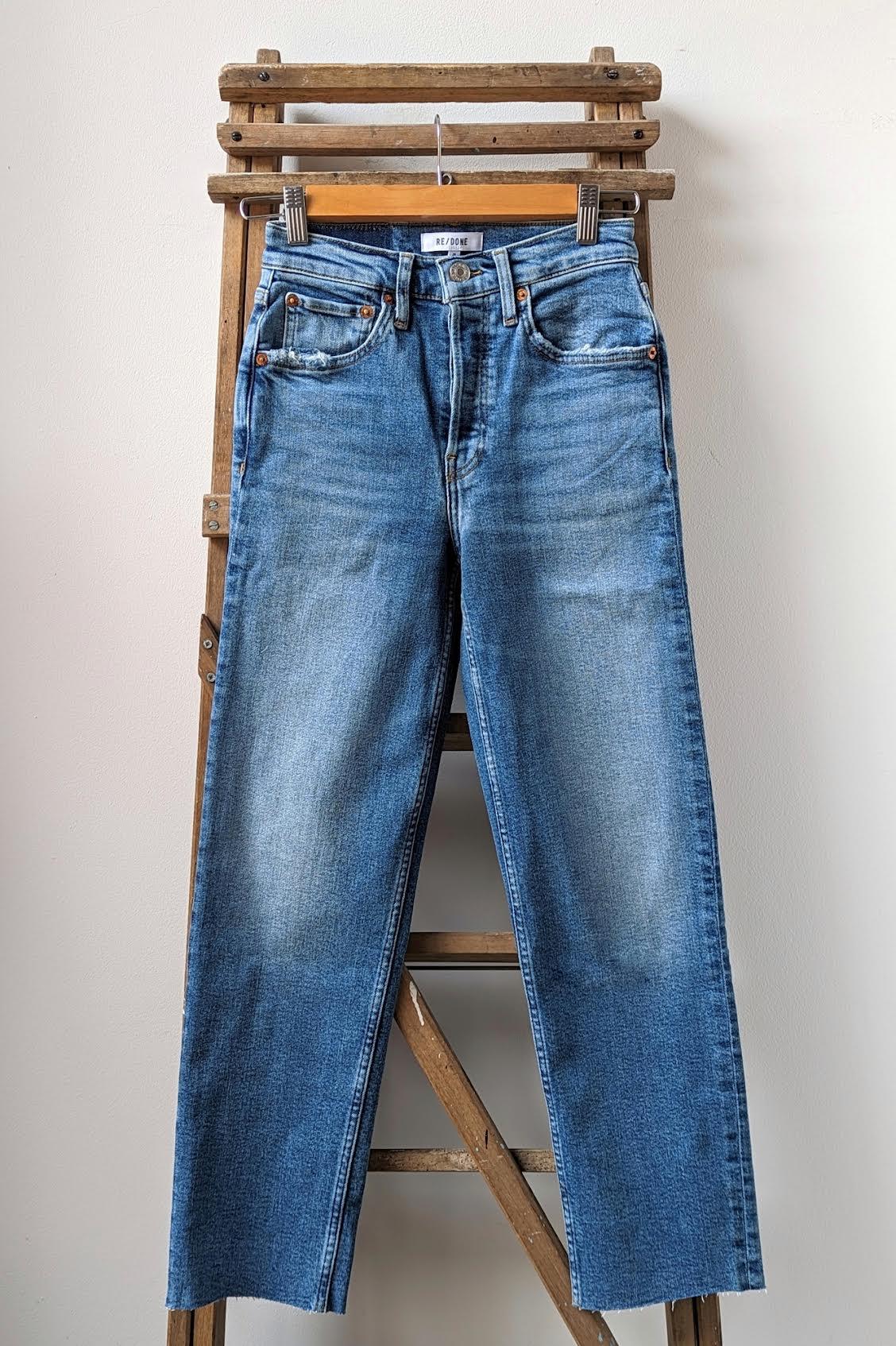 Re/Done - 70s Indigo Storm Stove Pipe Jeans - 32 The Guild 