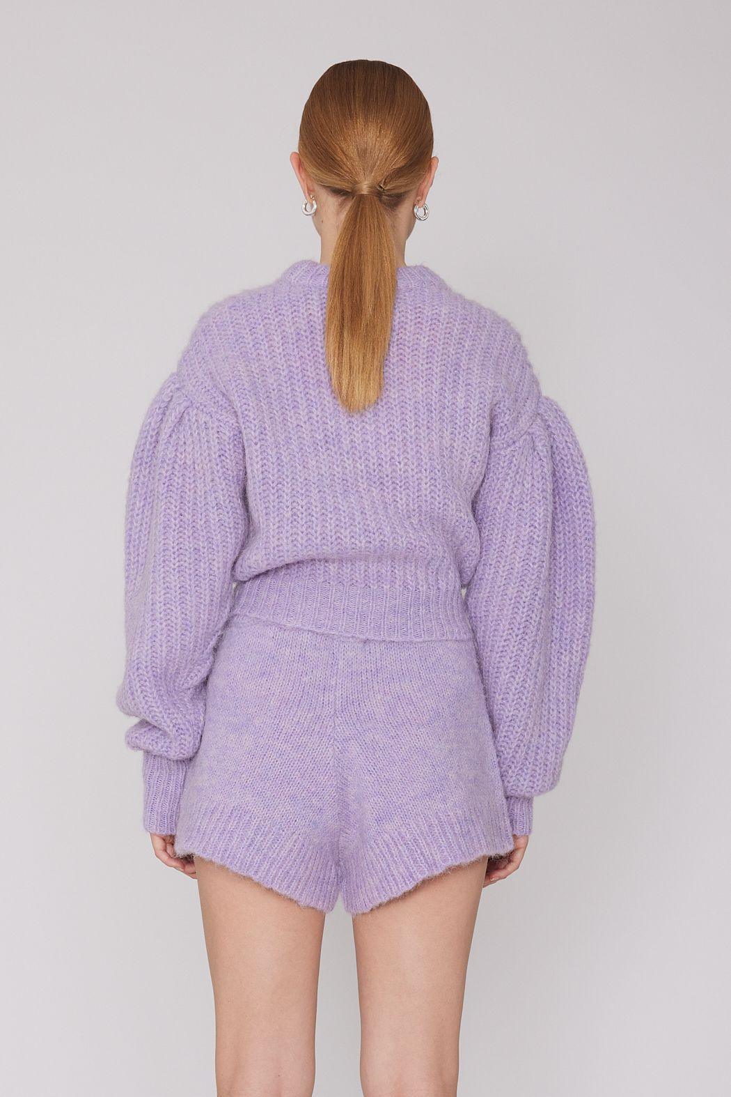 Rotate Remain - Adley Lilac Cropped Logo Knit - 32 The Guild 