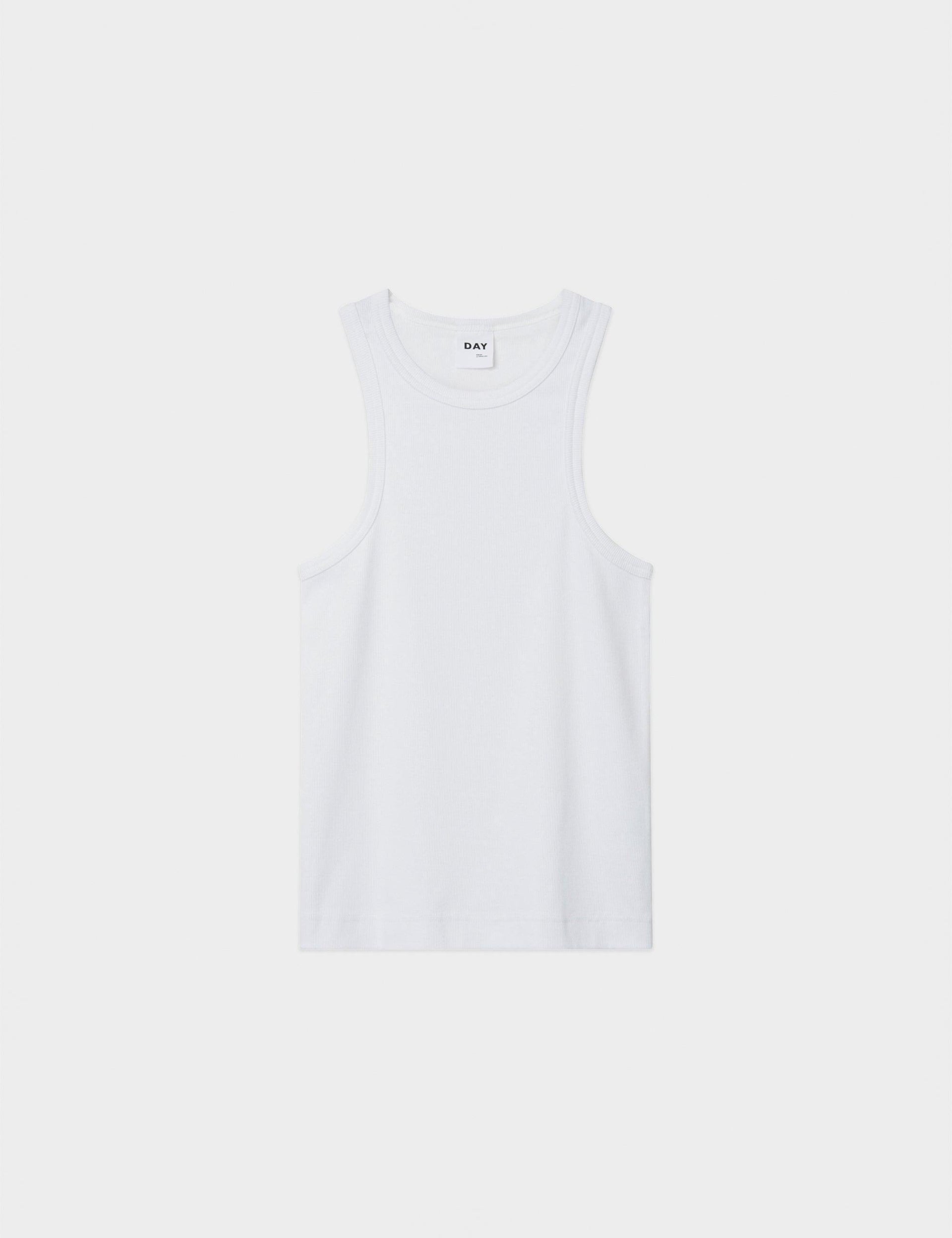 Alisson  White Racerback Vest Top