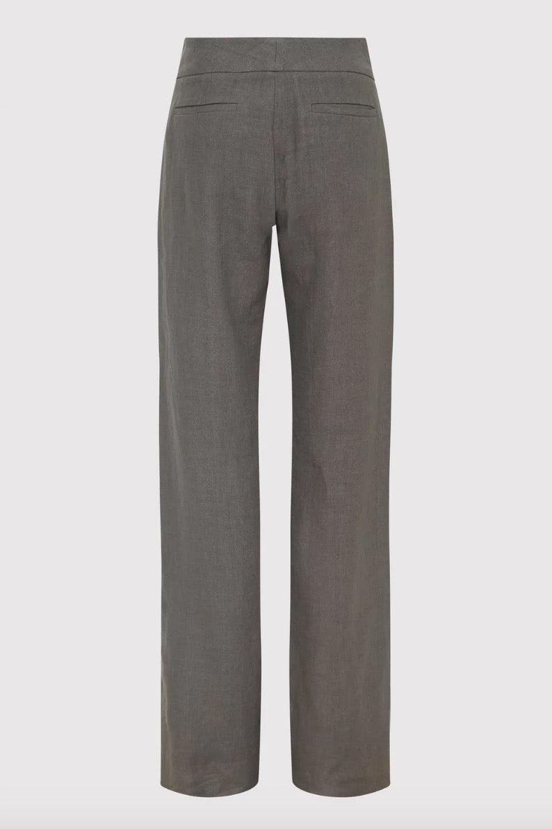 Grey linen best sale trousers ladies